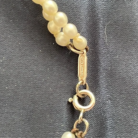 Tiffany & Co. Pearl Double Strand Infinity Necklace Sterling (discontinued) - Picture 5 of 5